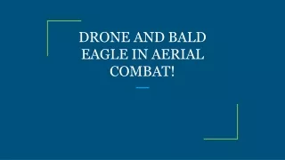 DRONE AND BALD EAGLE IN AERIAL COMBAT!