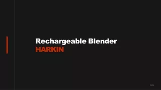 India’s Best – Rechargeable blender