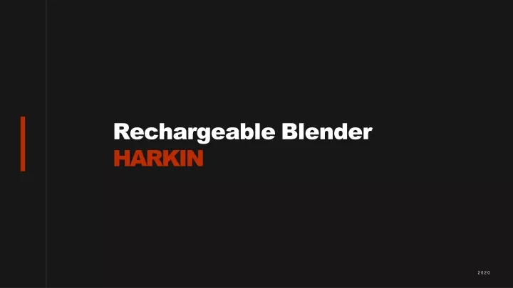 rechargeable blender harkin
