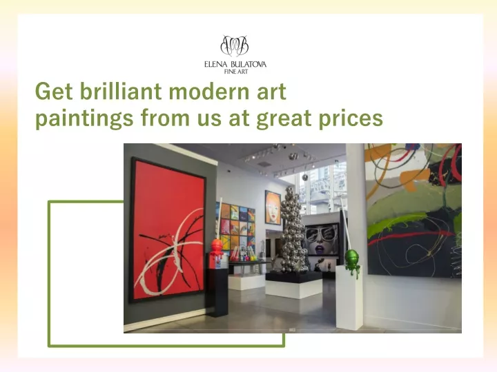 get brilliant modern art paintings from