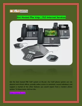 get hosted pbx voip dls internet services