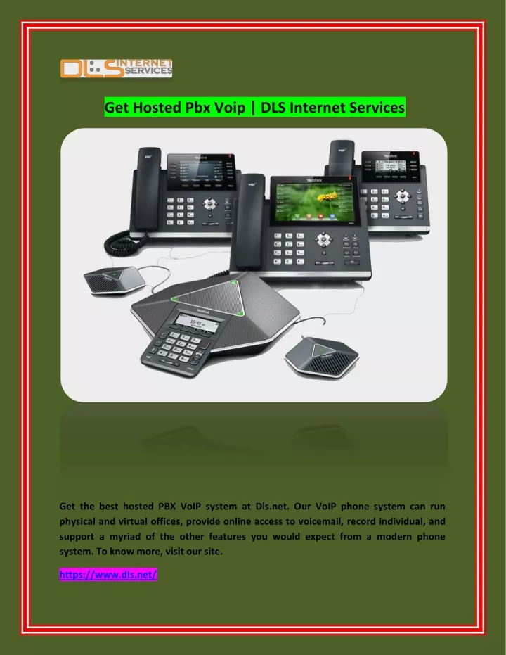 get hosted pbx voip dls internet services