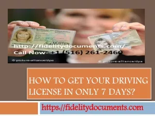How to get your Driving License in only 7 Days?