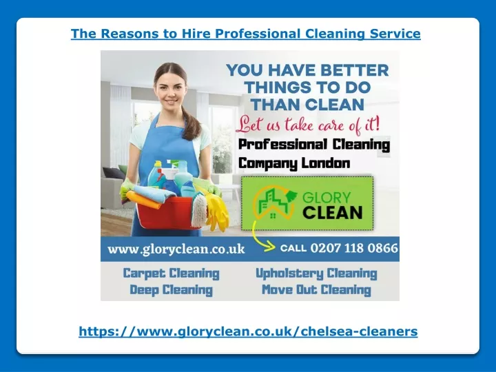 the reasons to hire professional cleaning service