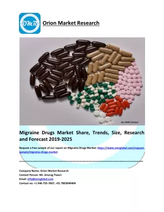 Migraine Drugs Market Growth, Size, Share and Forecast 2019-2025