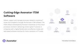 Customizable ITSM Software | Free Demo Available | Axonator