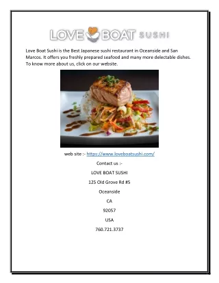 love boat sushi is the best japanese sushi