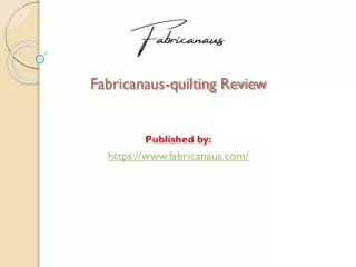 Quilting Review