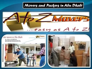 Movers and Packers in Abu Dhabi