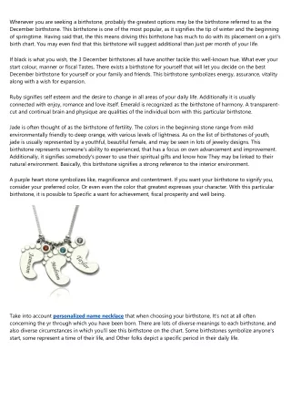 whenever you are seeking a birthstone probably