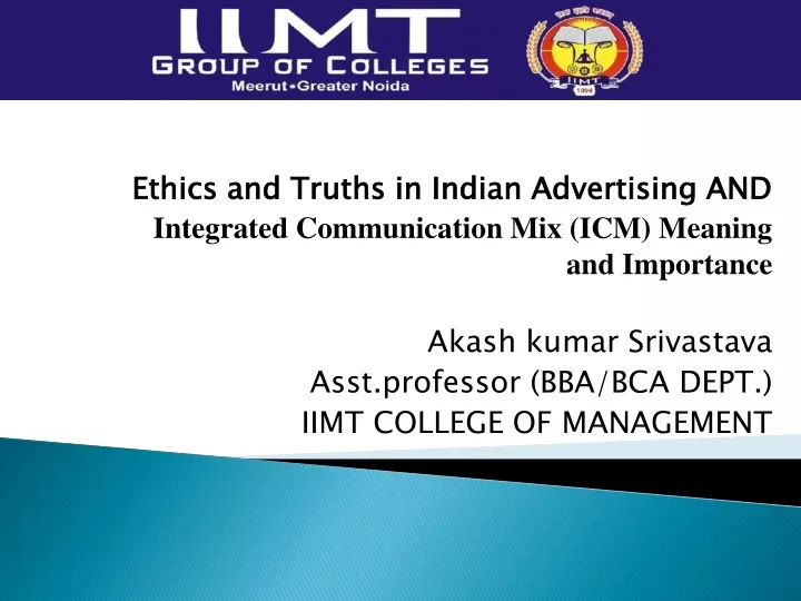 ethics and truths in indian advertising