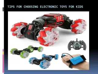 Tips for Choosing Electronic Toys for Kids