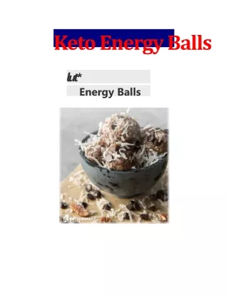keto energy balls