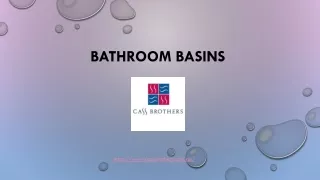 bathroom basins
