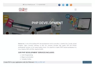 php web development company seattle