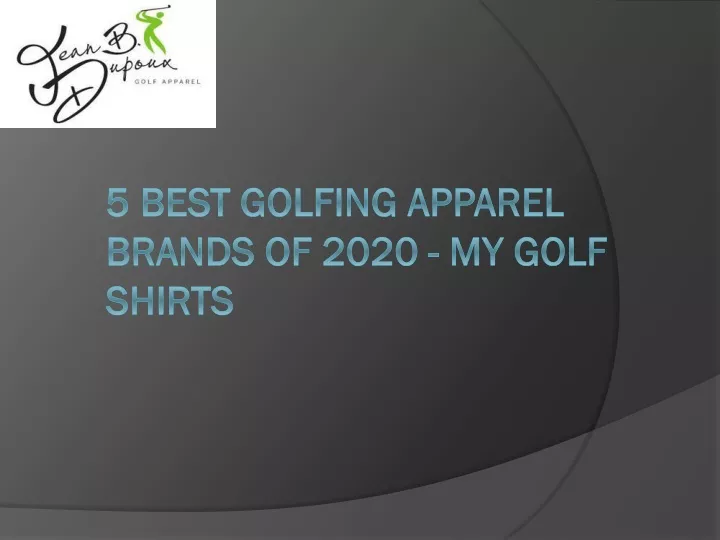 5 best golfing apparel brands of 2020 my golf shirts