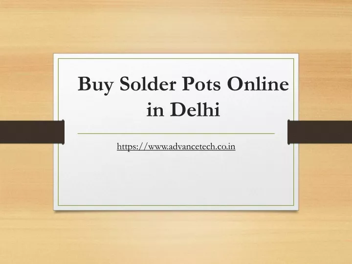 buy solder pots online in delhi
