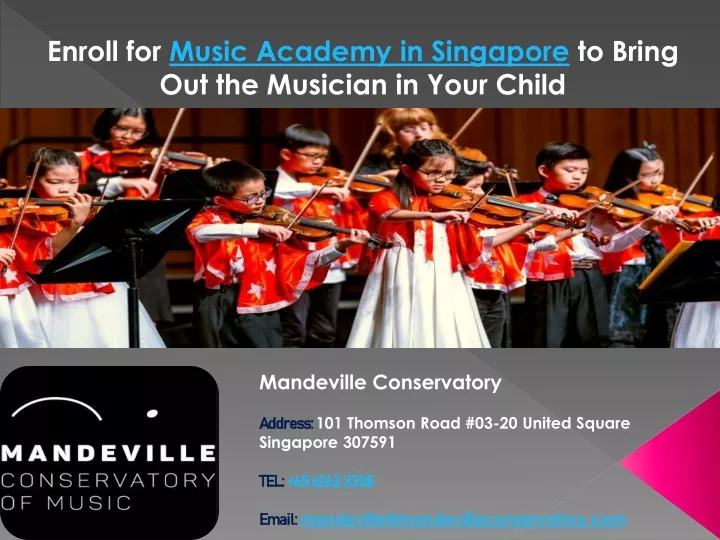 enroll for music academy in singapore to bring