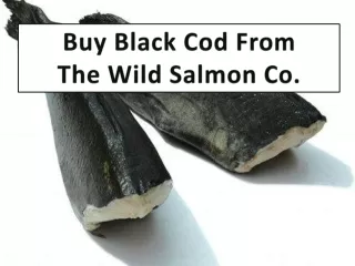 Buy Black Cod From The Wild Salmon Co.