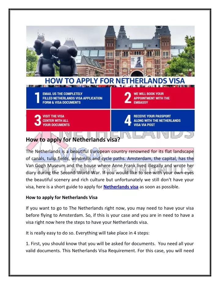 how to apply for netherlands visa