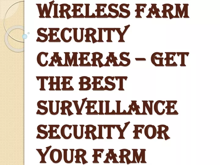 wireless farm security cameras get the best surveillance security for your farm