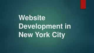 Website Development in New York City