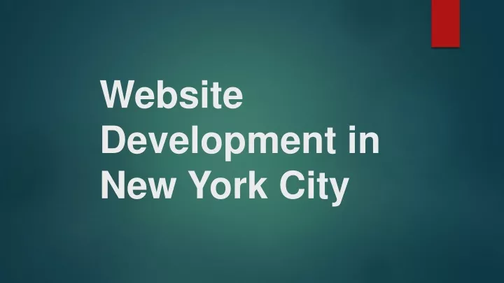 website development in new york city