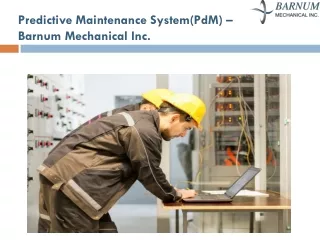predictive maintenance system pdm barnum mechanical inc
