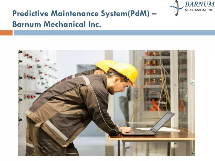 predictive maintenance system pdm barnum mechanical inc