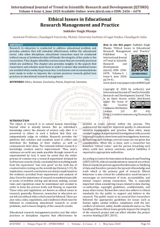 international journal of trend in scientific