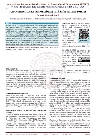 international journal of trend in scientific