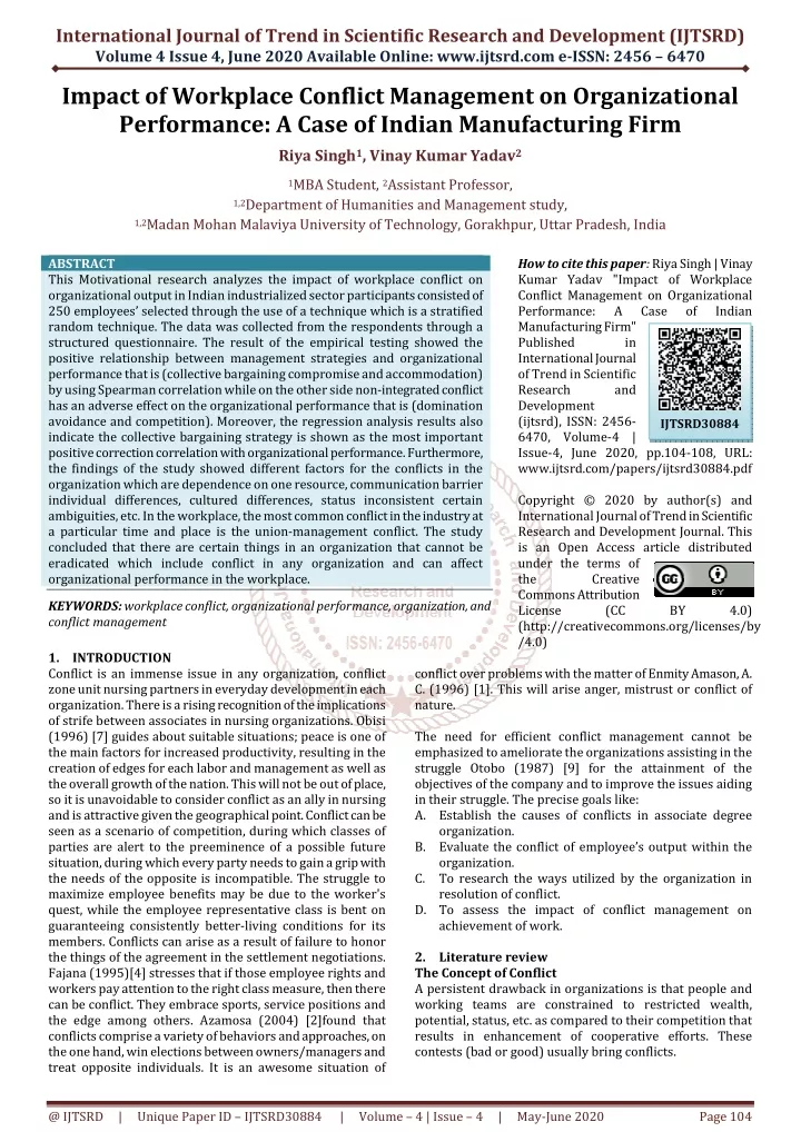 international journal of trend in scientific