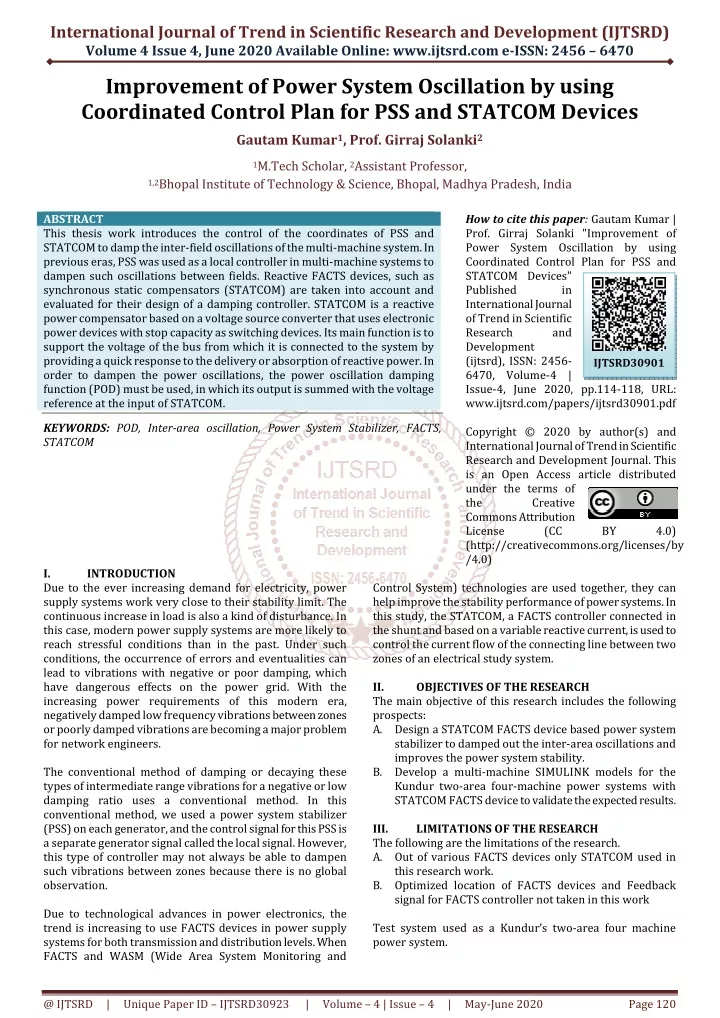 international journal of trend in scientific