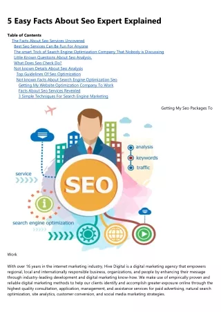 5 easy facts about seo expert explained