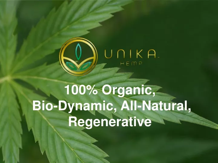 100 organic bio dynamic all natural regenerative