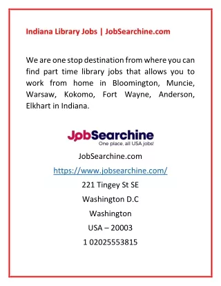 indiana library jobs jobsearchine com