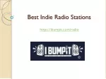 Best Indie Radio Stations | Indie Music Radio Stations
