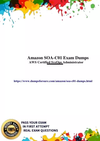 SOA-C01 Dumps PDF and Get SOA-C01 Recurrence Inquiries