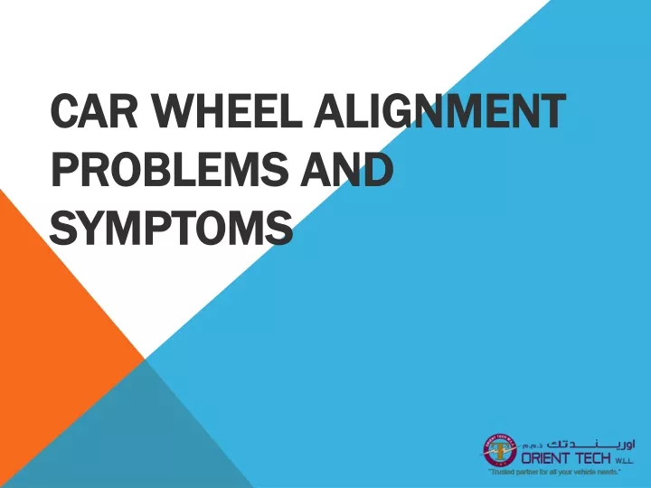 car wheel alignment problems and symptoms