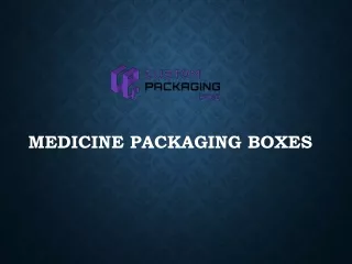 medicine packaging boxes