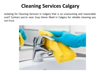 Best Cleaning Services in Calgary