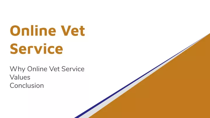 online vet service