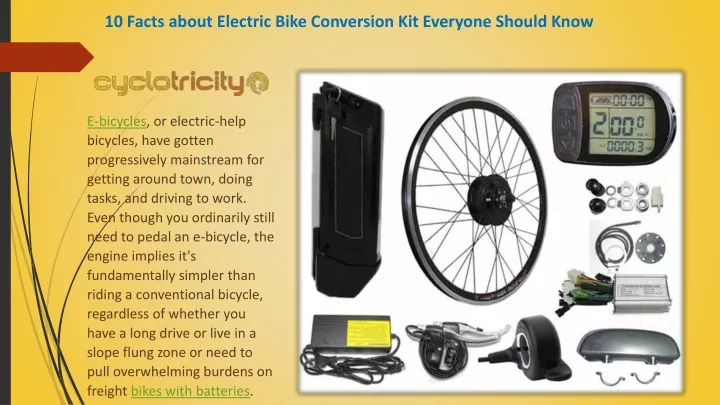 10 facts about electric bike conversion