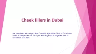 cheek fillers in dubai
