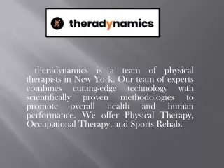 Physical therapy in the Holmdel NJ