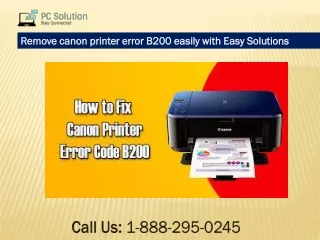 Call 1-888-295-0245 How To resolve Canon Printer Error B200