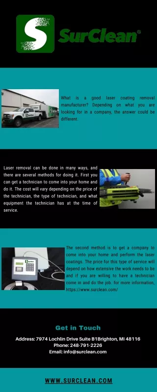 Laser Coating Removal Manufacturer