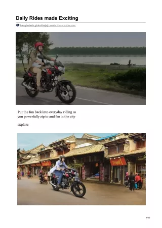Bajaj Discover Motorcycle Series/PRICE in Bangladesh