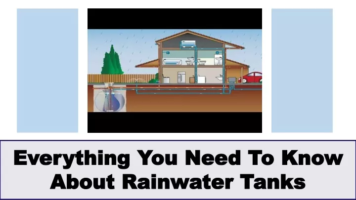 everything you need to know about rainwater tanks