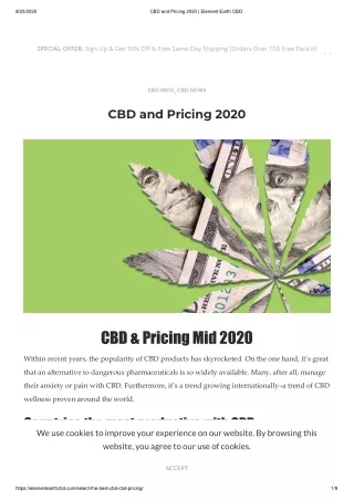 CBD and Pricing 2020